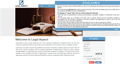 Desktop Screenshot of legalaspect.in